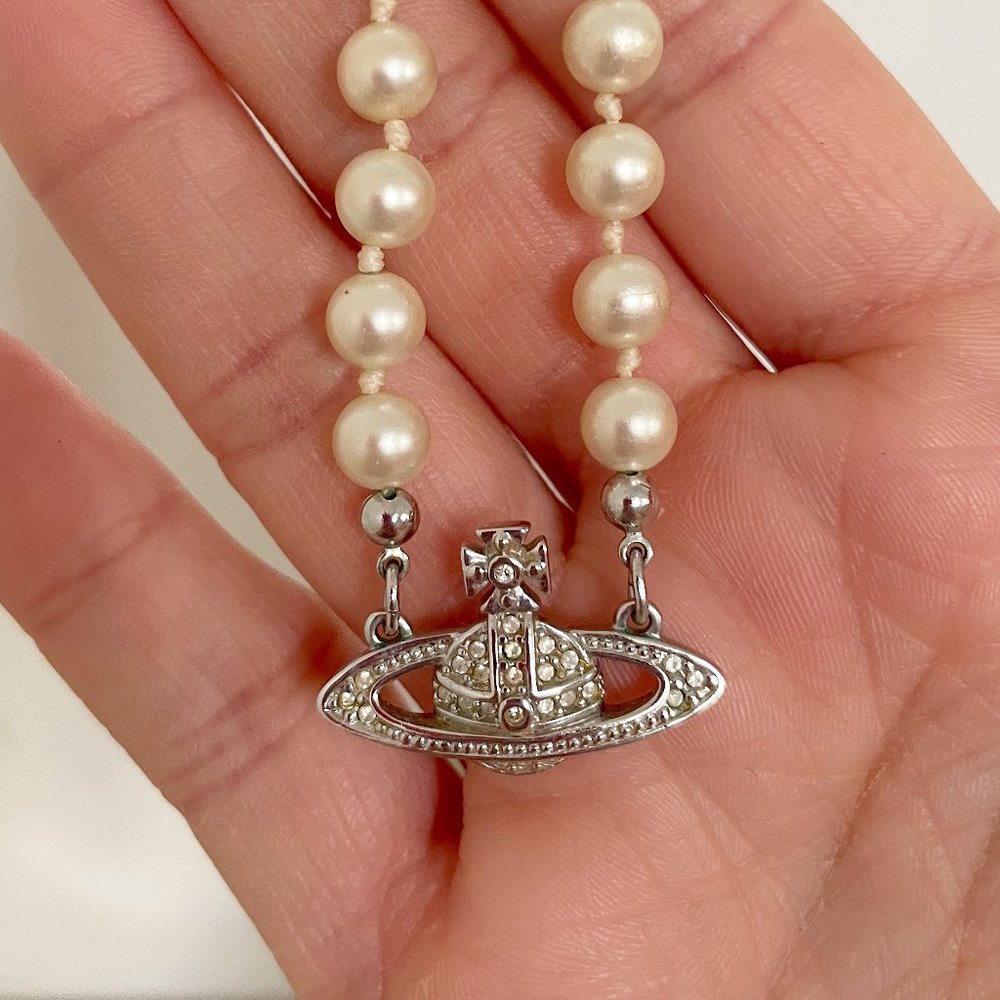 Vivienne Westwood Mini Bas Relief Chocker (Silver)